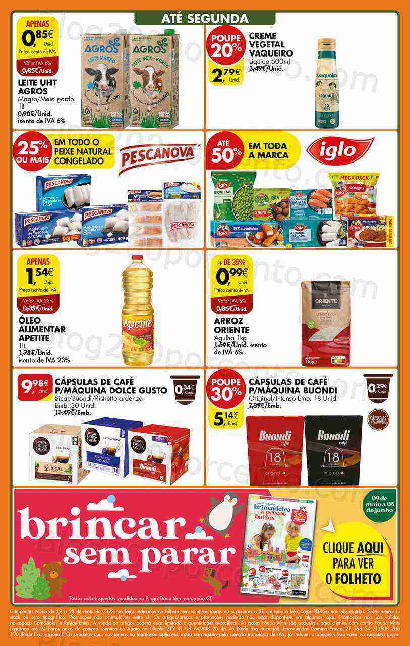 Antevisão Folheto PINGO DOCE Norte Promoções Fim de Semana - 19 a 22 maio