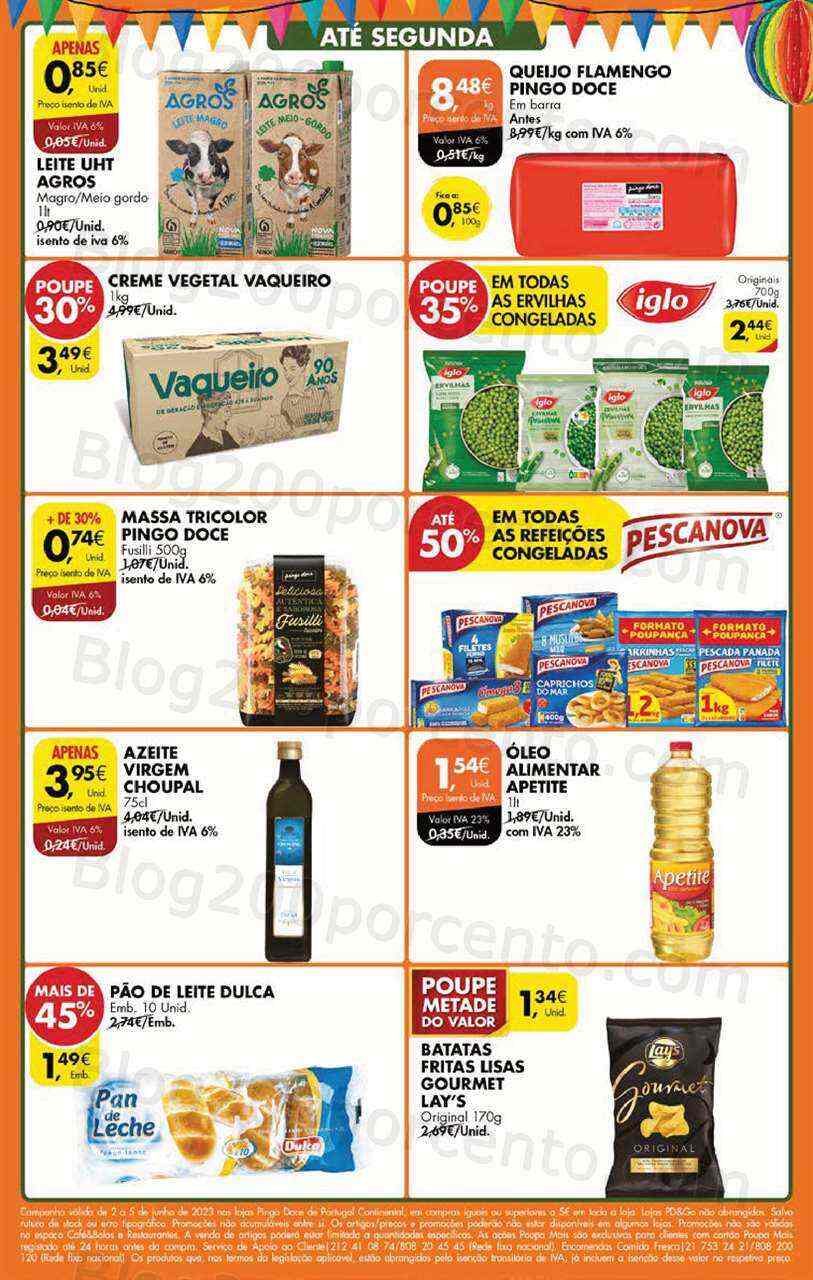 Antevisão Folheto PINGO DOCE Promoções Fim de Semana - 2 a 5 junho