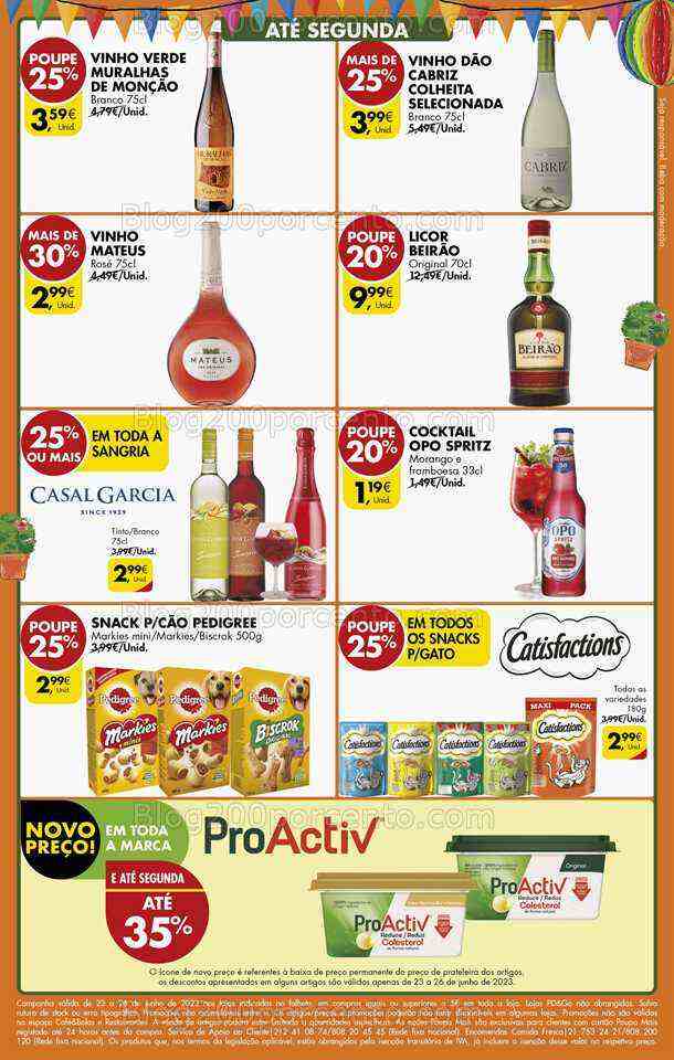 Antevisão Folheto PINGO DOCE Norte Promoções Fim de Semana - 23 a 25 junho