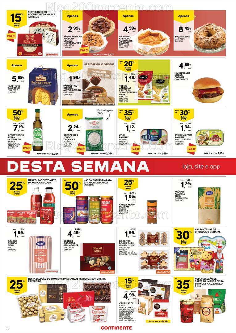 Antevisão Folheto CONTINENTE Promoções Fim de Semana - 15 a 18 dezembro