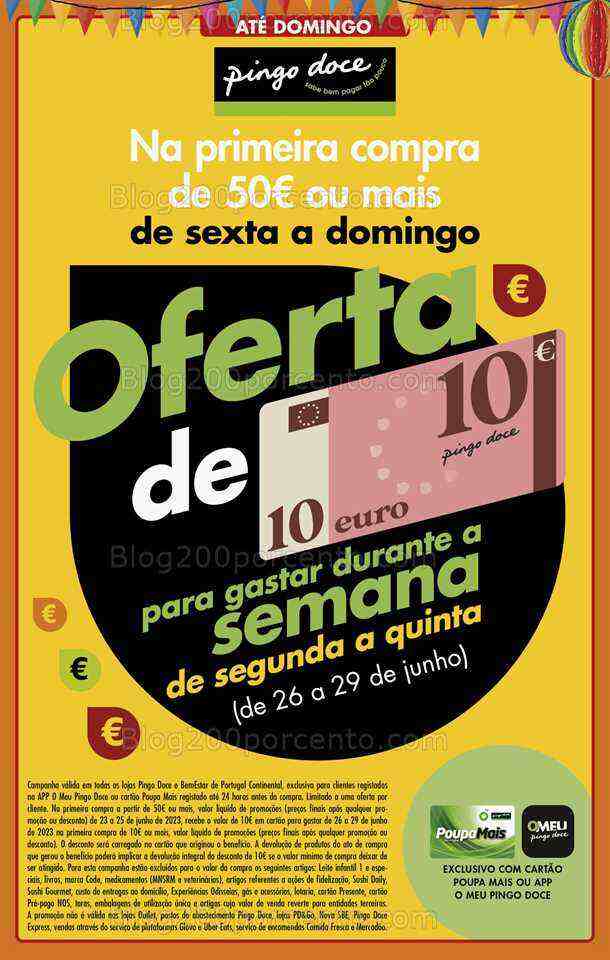 Antevisão Folheto PINGO DOCE Promoções Fim de Semana - 23 a 26 junho