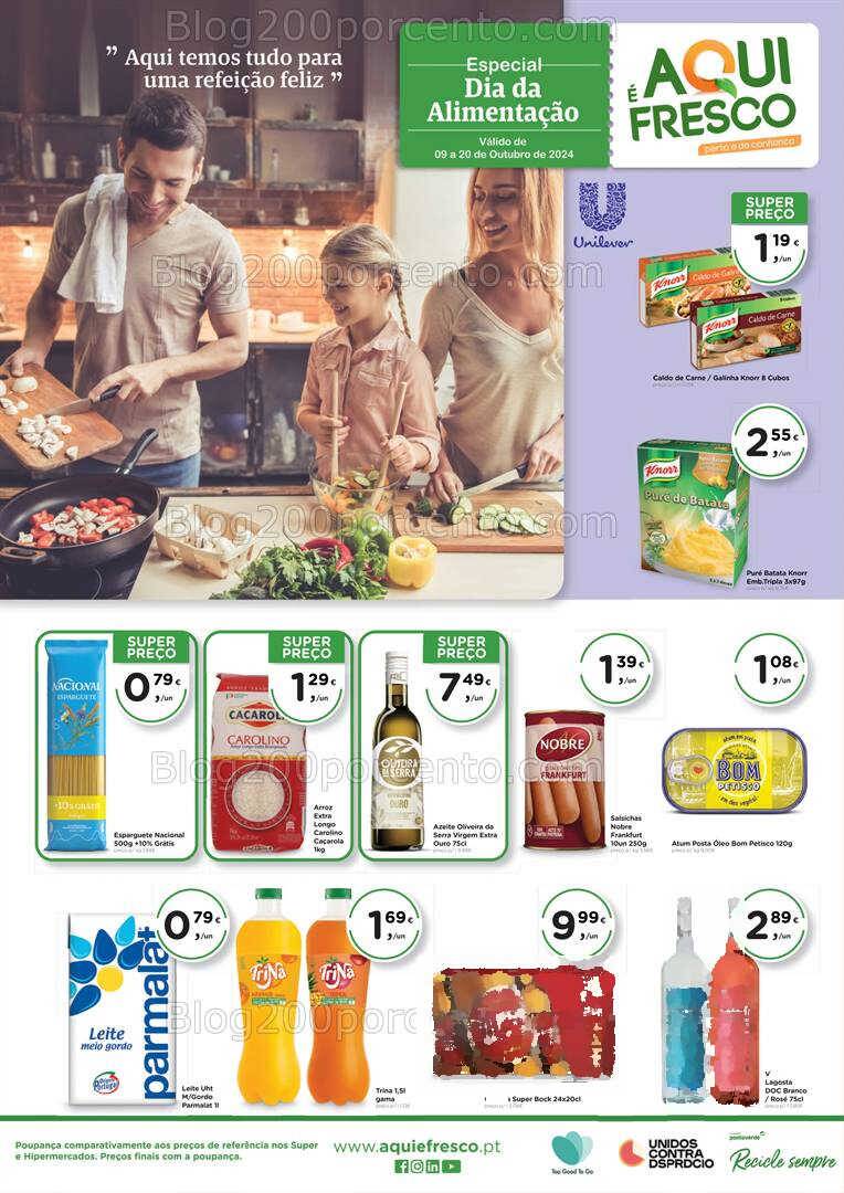 Antevisão Folheto AQUI É FRESCO Promoções de 9 a 20 outubro