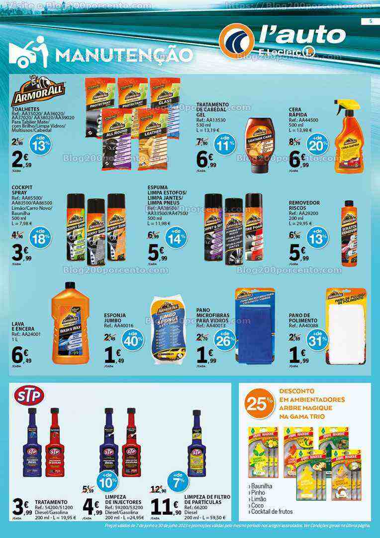Antevisão Folheto E-LECLERC Auto Promoções de 7 junho a 30 julho
