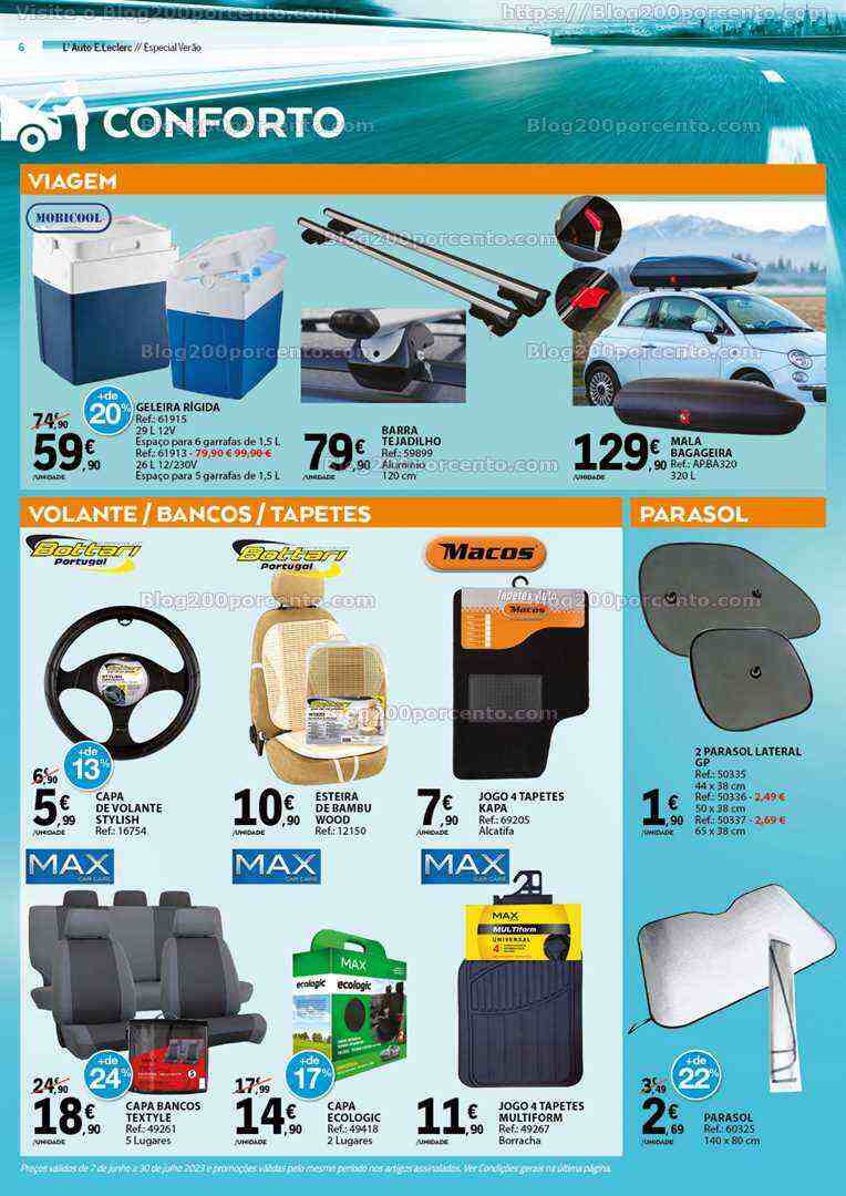 Antevisão Folheto E-LECLERC Auto Promoções de 7 junho a 30 julho
