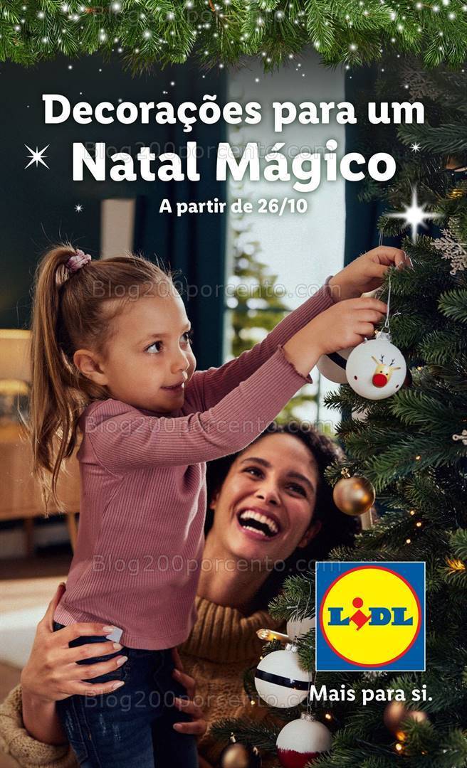 Antevisão Folheto LIDL Especial Decoração de Natal Promoções a partir de 26 outubro