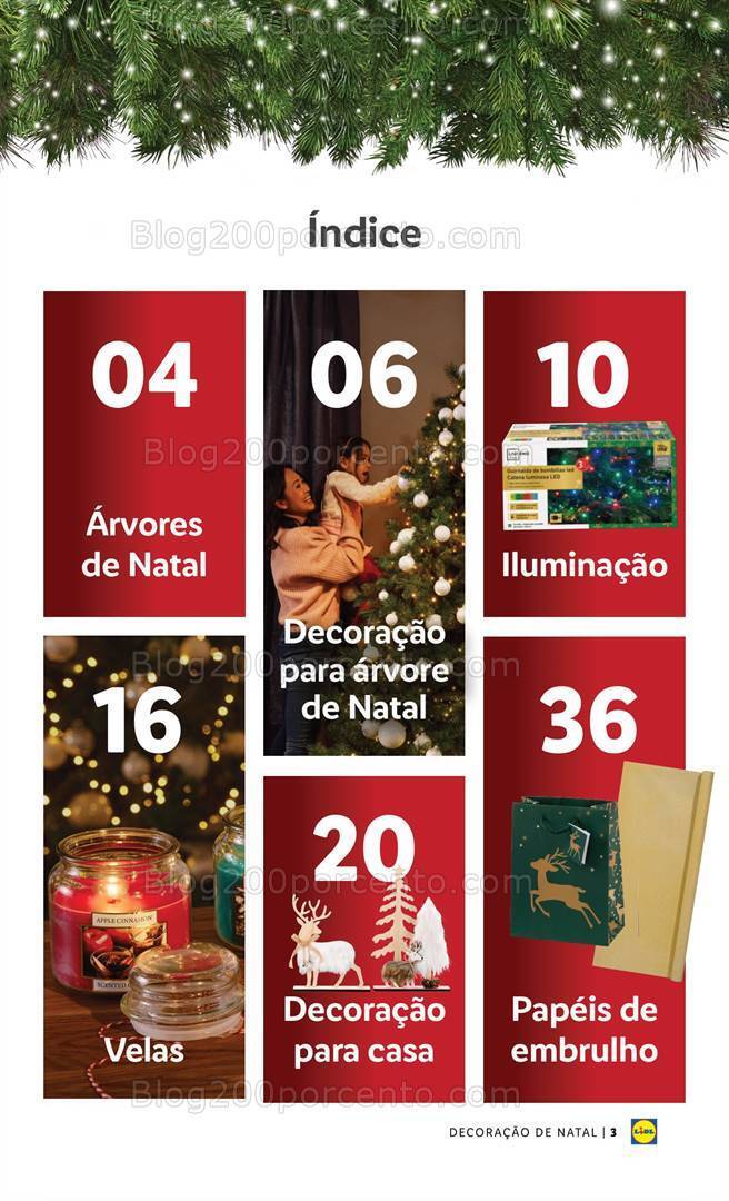 Antevisão Folheto LIDL Especial Decoração de Natal Promoções a partir de 26 outubro