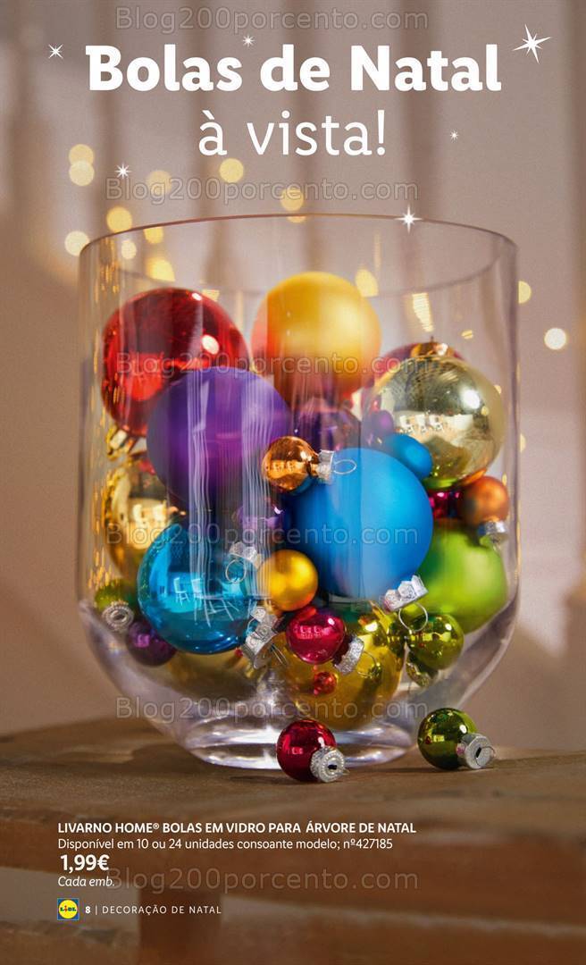 Antevisão Folheto LIDL Especial Decoração de Natal Promoções a partir de 26 outubro