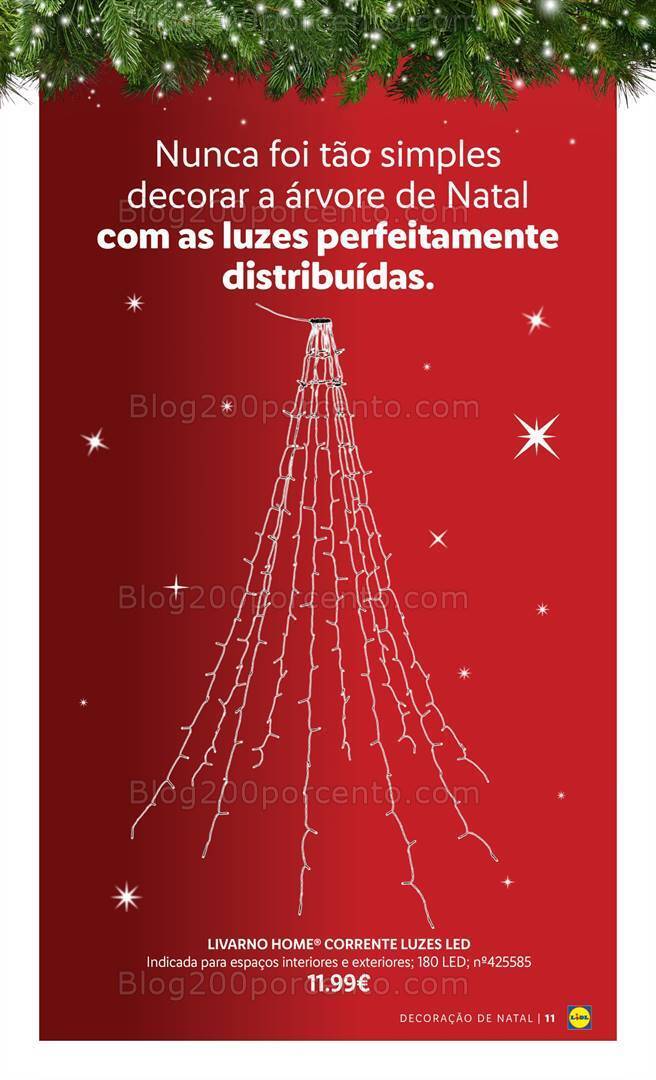 Antevisão Folheto LIDL Especial Decoração de Natal Promoções a partir de 26 outubro