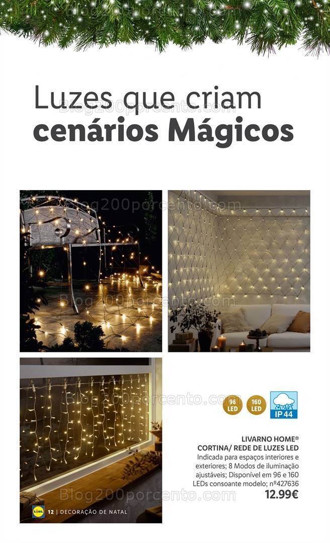 Antevisão Folheto LIDL Especial Decoração de Natal Promoções a partir de 26 outubro
