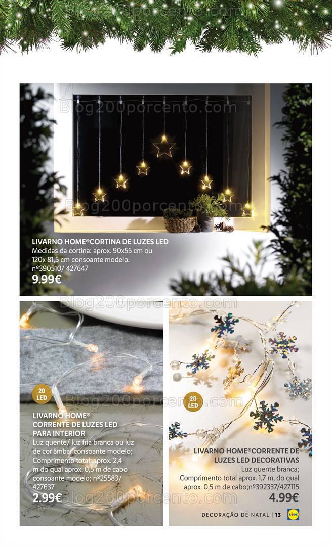 Antevisão Folheto LIDL Especial Decoração de Natal Promoções a partir de 26 outubro