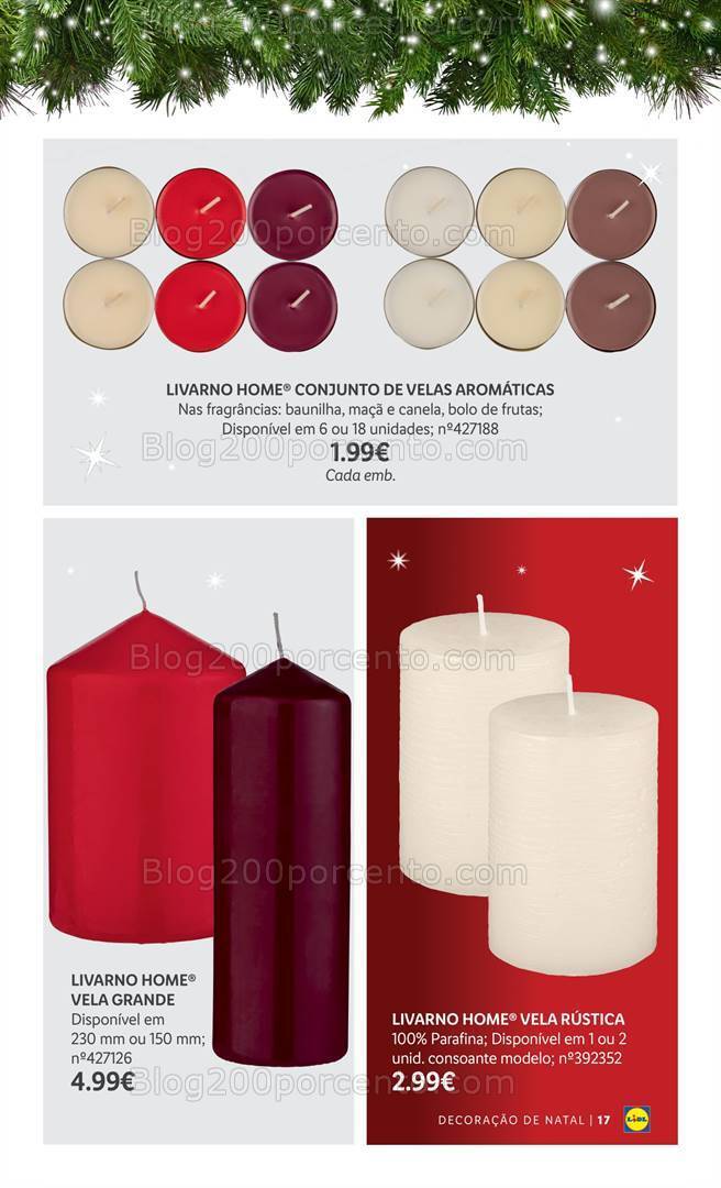 Antevisão Folheto LIDL Especial Decoração de Natal Promoções a partir de 26 outubro