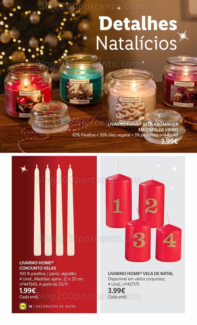 Antevisão Folheto LIDL Especial Decoração de Natal Promoções a partir de 26 outubro