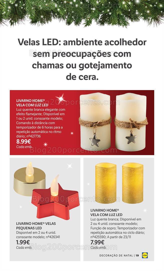 Antevisão Folheto LIDL Especial Decoração de Natal Promoções a partir de 26 outubro