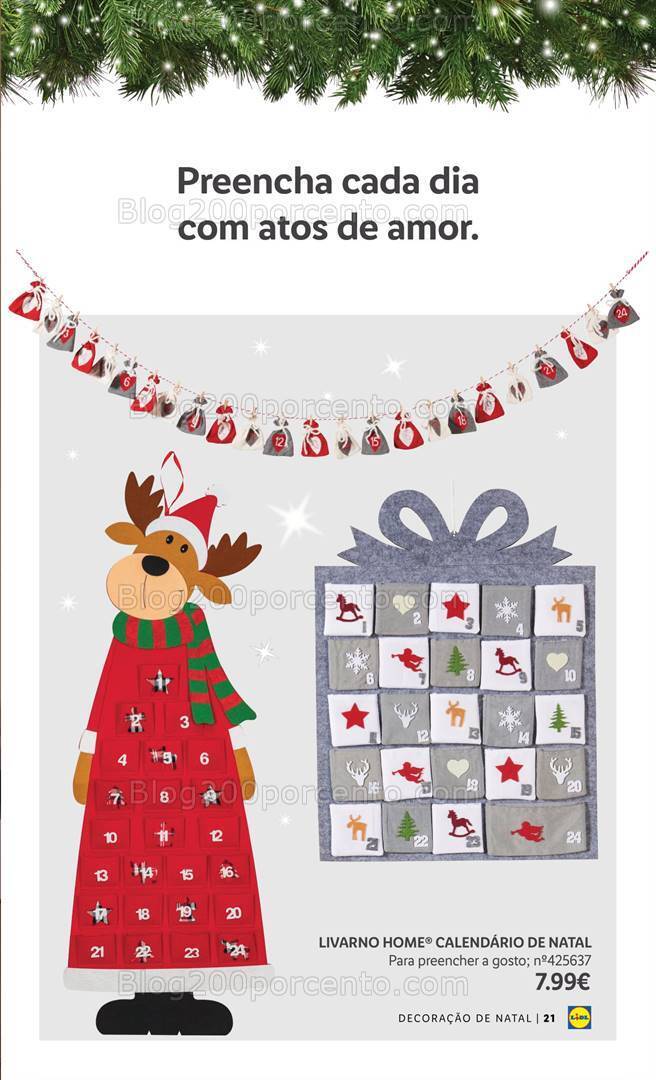 Antevisão Folheto LIDL Especial Decoração de Natal Promoções a partir de 26 outubro