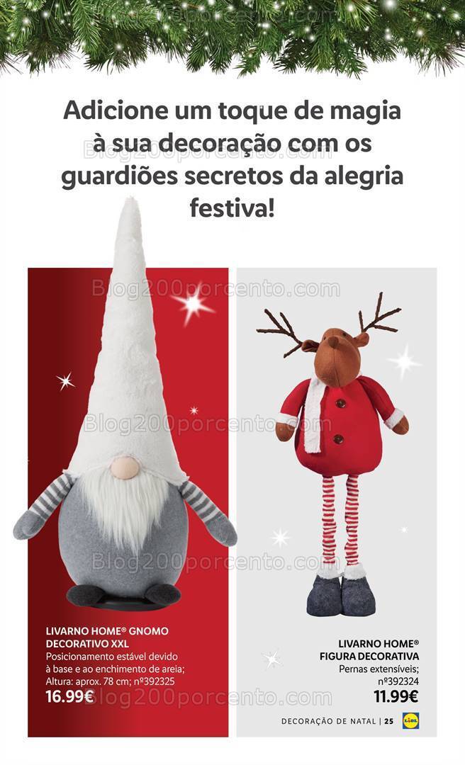 Antevisão Folheto LIDL Especial Decoração de Natal Promoções a partir de 26 outubro