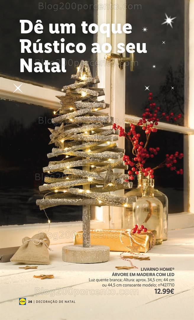Antevisão Folheto LIDL Especial Decoração de Natal Promoções a partir de 26 outubro