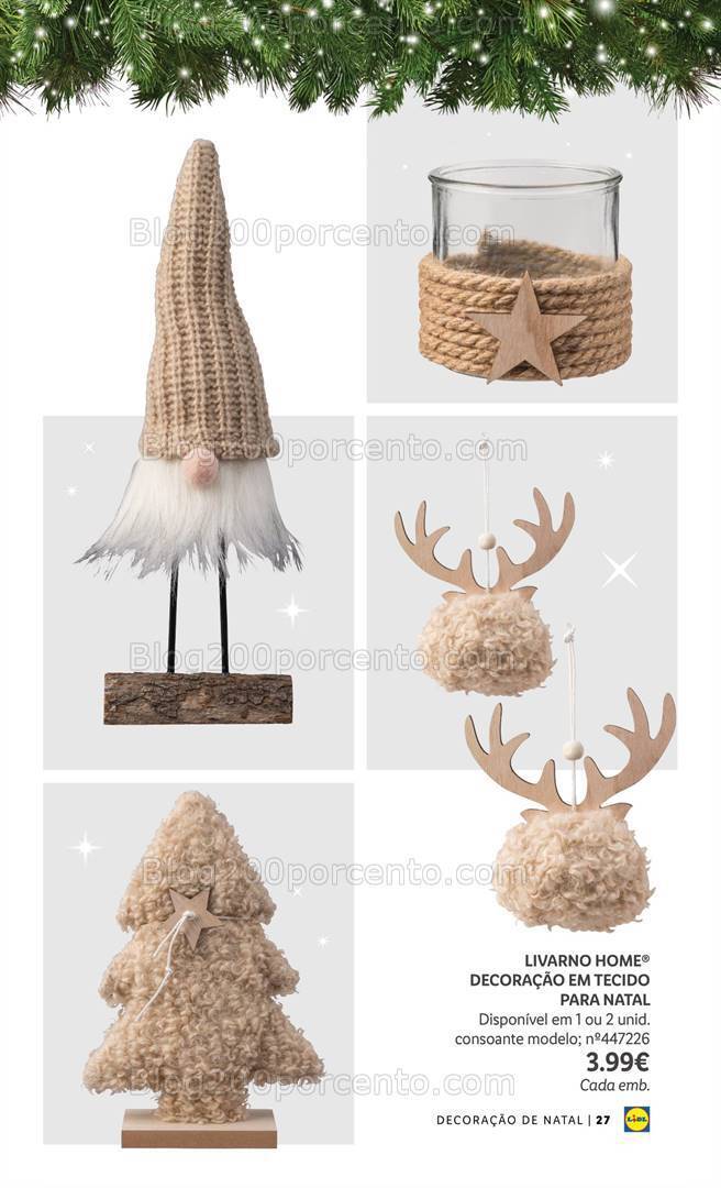 Antevisão Folheto LIDL Especial Decoração de Natal Promoções a partir de 26 outubro