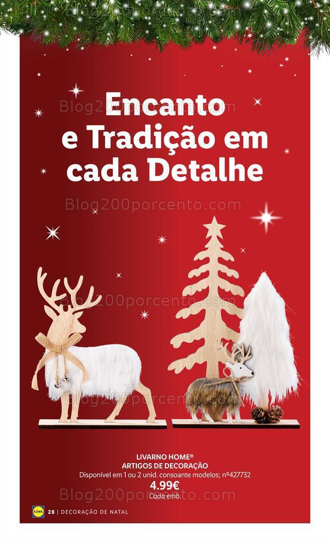Antevisão Folheto LIDL Especial Decoração de Natal Promoções a partir de 26 outubro