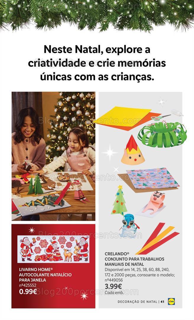 Antevisão Folheto LIDL Especial Decoração de Natal Promoções a partir de 26 outubro