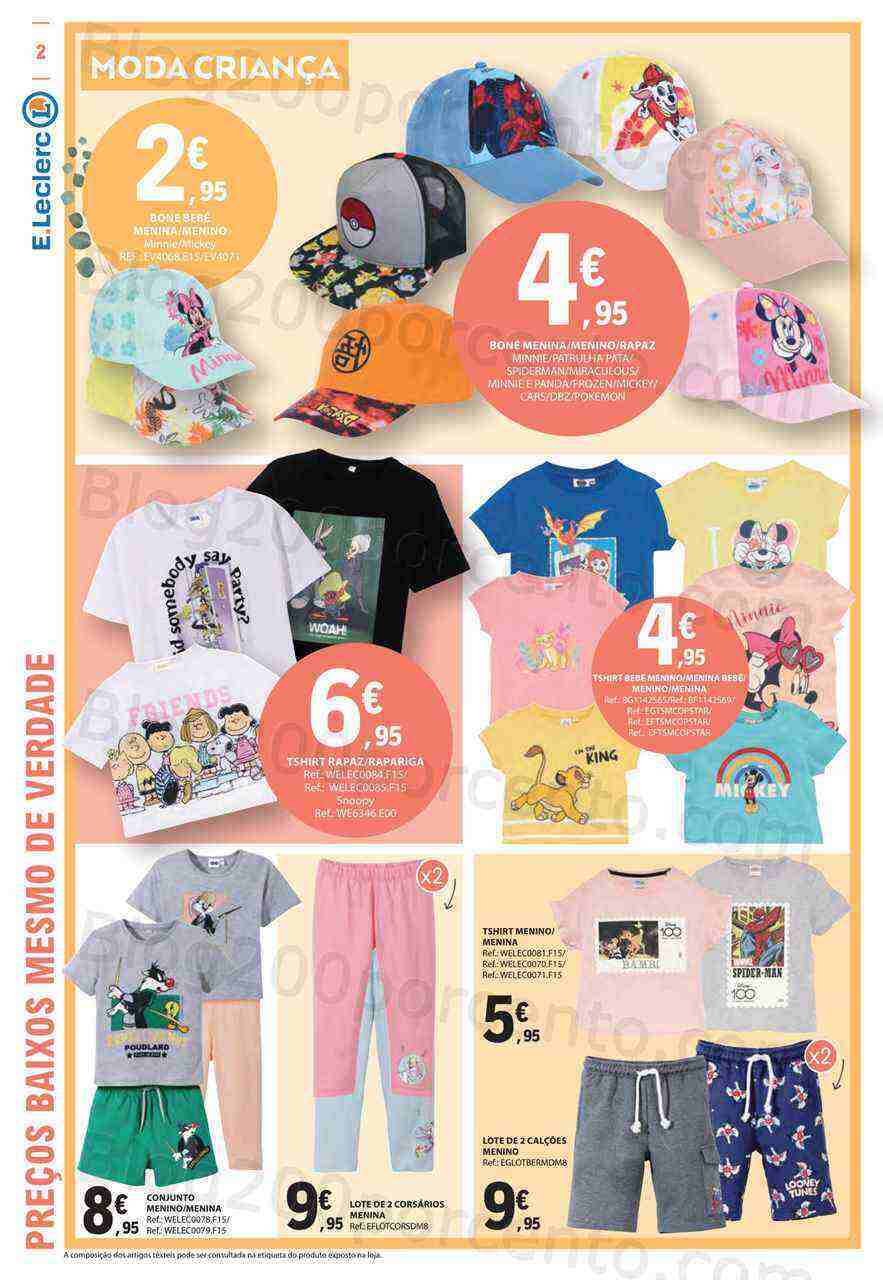 Antevisão Folheto E-LECLERC Bazar + Dia da Criança Promoções de 25 maio a 7 junho