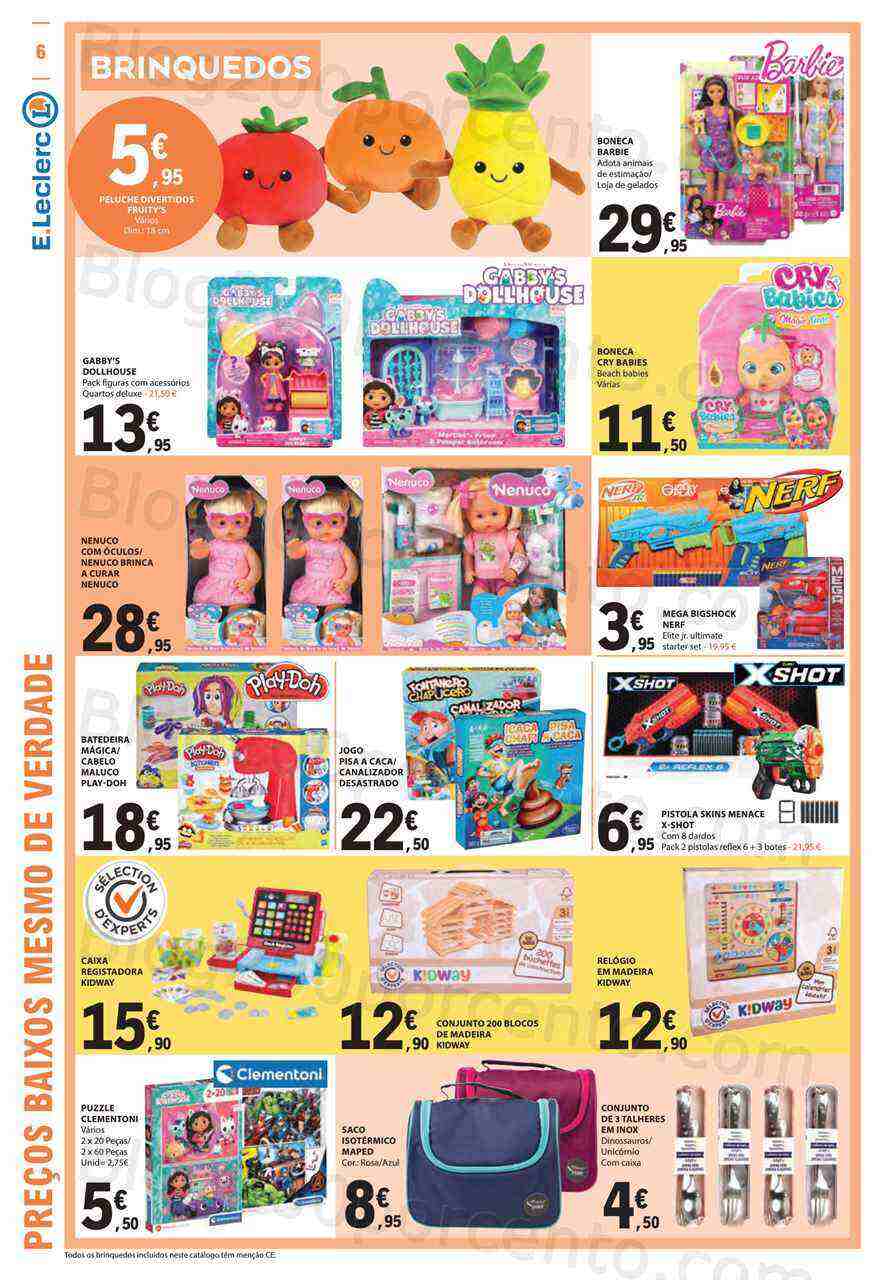 Antevisão Folheto E-LECLERC Bazar + Dia da Criança Promoções de 25 maio a 7 junho