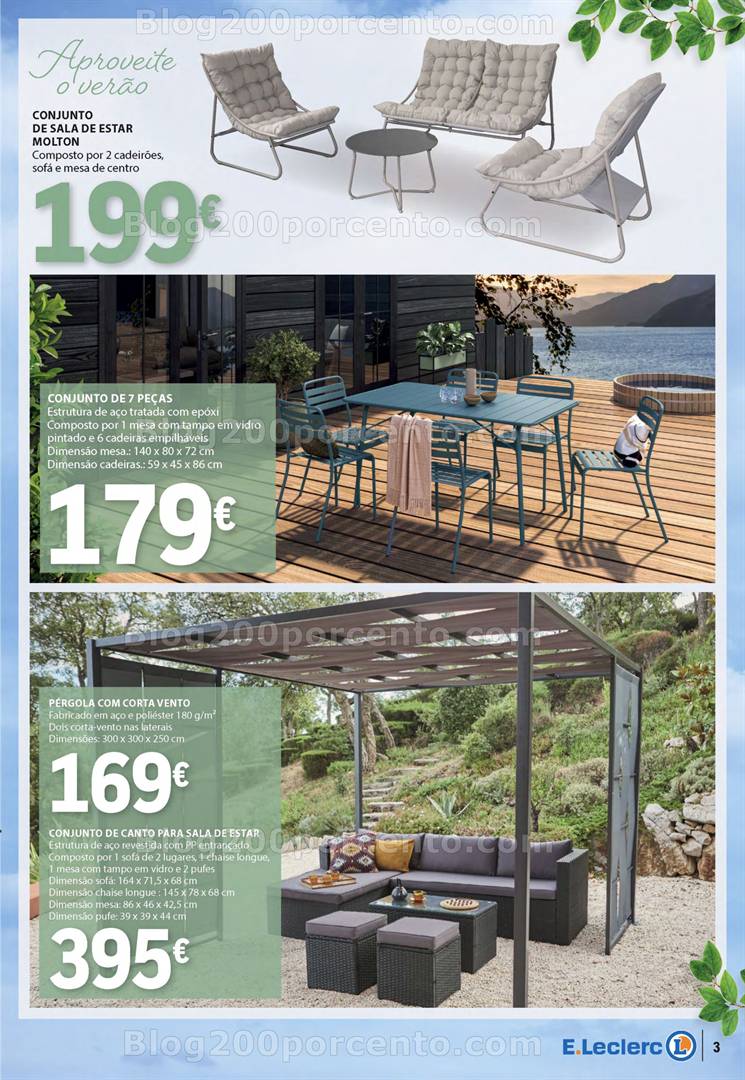Antevisão Folheto E-LECLERC Ar Livre Promoções de 29 abril a 25 maio jardim