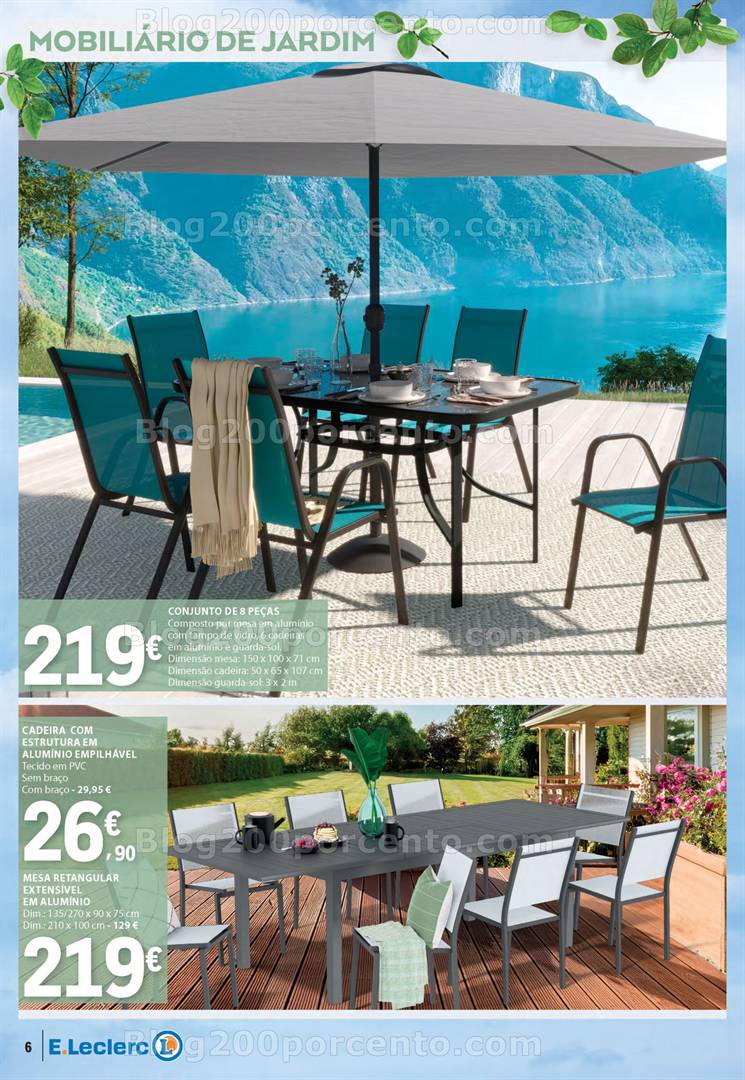 Antevisão Folheto E-LECLERC Ar Livre Promoções de 29 abril a 25 maio jardim