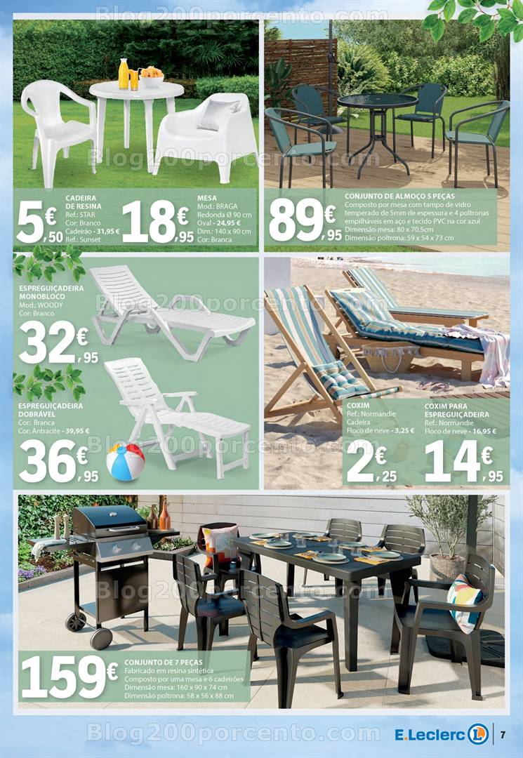 Antevisão Folheto E-LECLERC Ar Livre Promoções de 29 abril a 25 maio jardim