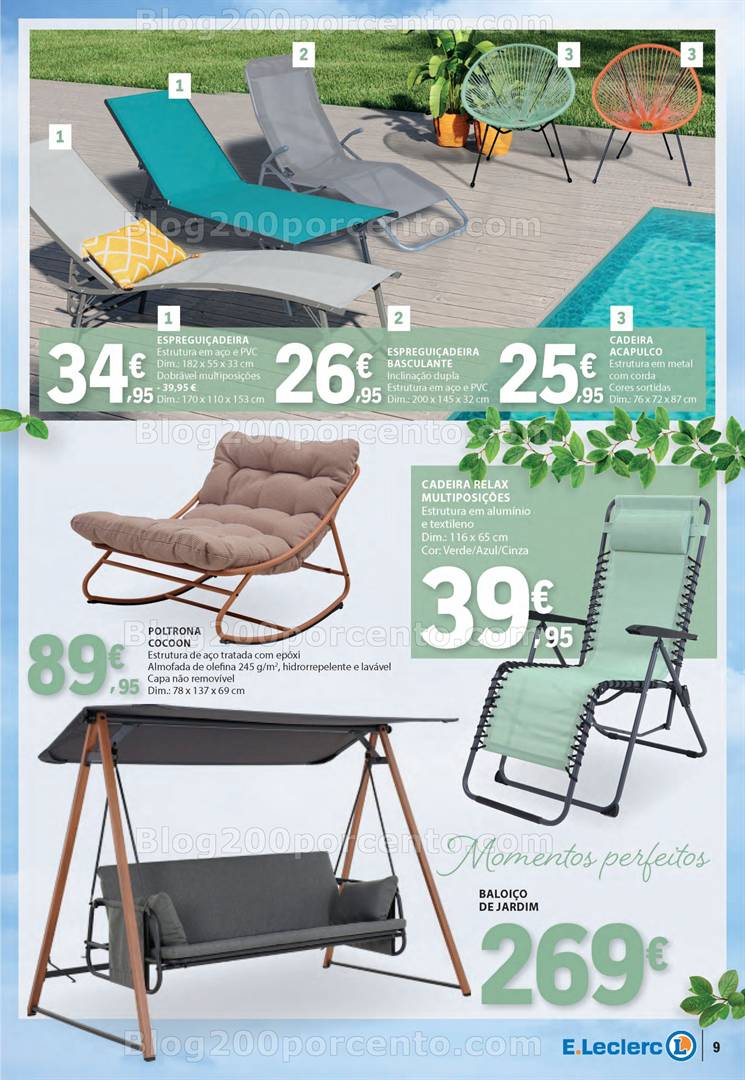 Antevisão Folheto E-LECLERC Ar Livre Promoções de 29 abril a 25 maio jardim
