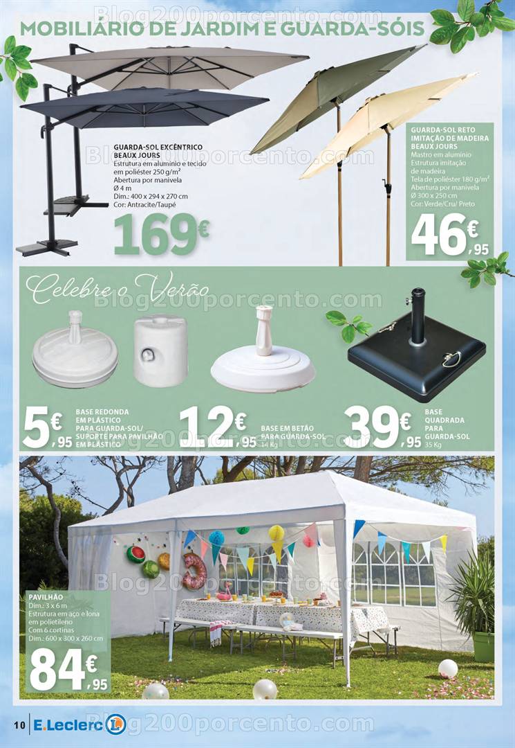 Antevisão Folheto E-LECLERC Ar Livre Promoções de 29 abril a 25 maio jardim