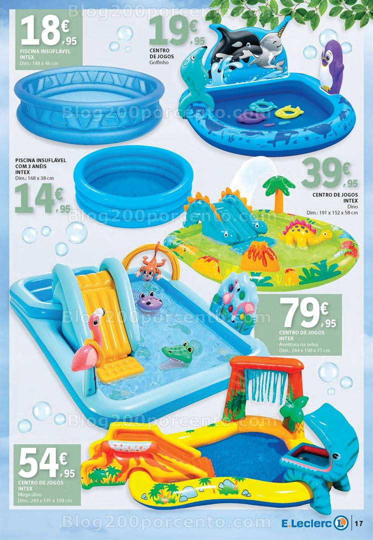 Antevisão Folheto E-LECLERC Ar Livre Promoções de 29 abril a 25 maio brinquedos