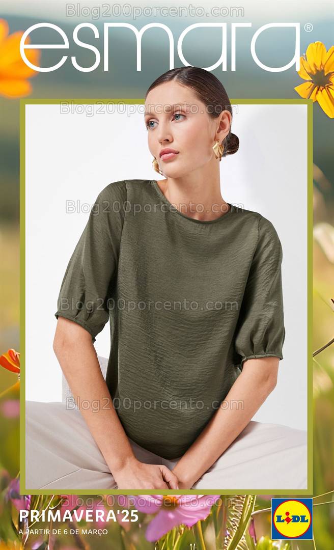 Antevisão Folheto LIDL Moda Primavera Promoções a partir de 6 março