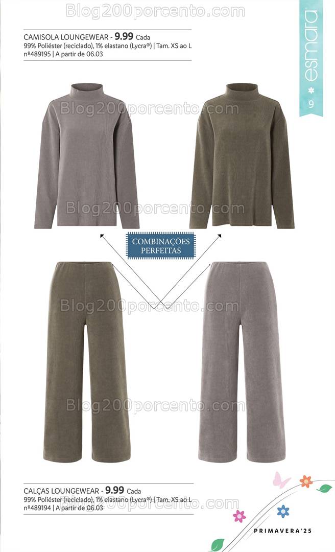 Antevisão Folheto LIDL Moda Primavera Promoções a partir de 6 março