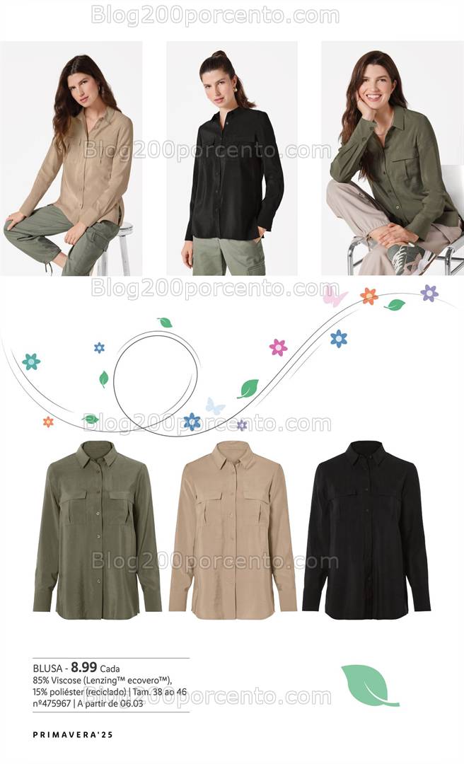 Antevisão Folheto LIDL Moda Primavera Promoções a partir de 6 março