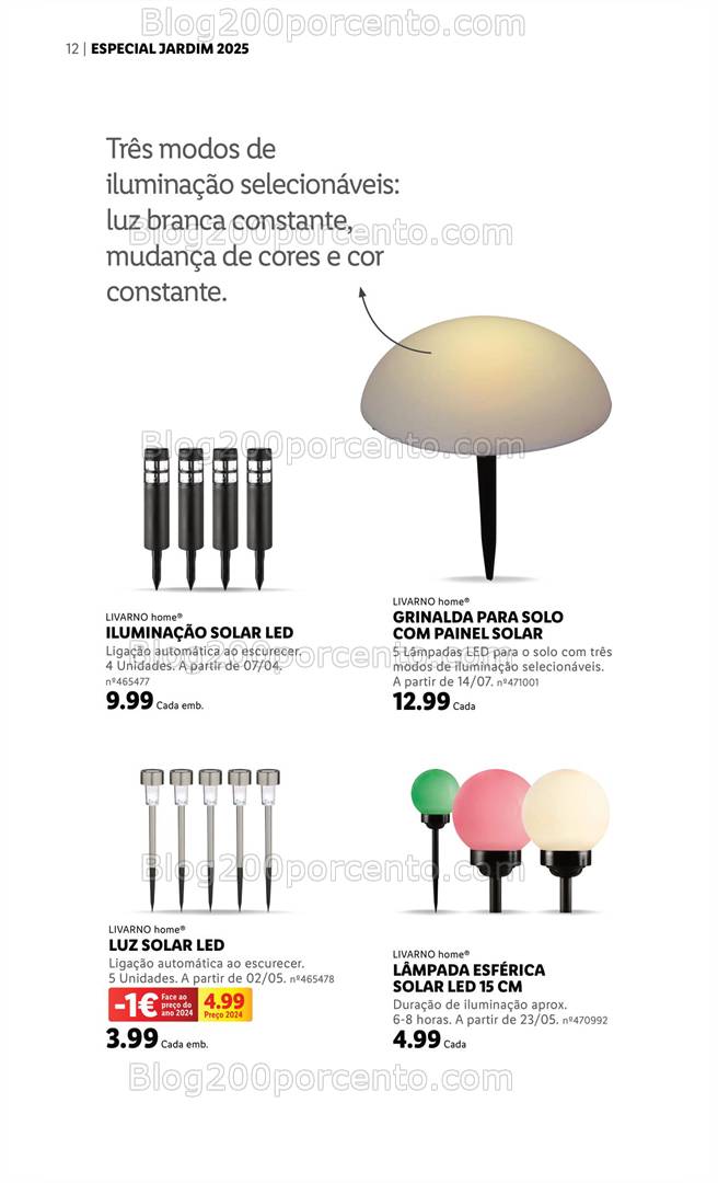 Antevisão Folheto LIDL Especial Jardim Promoções a partir de 7 abril