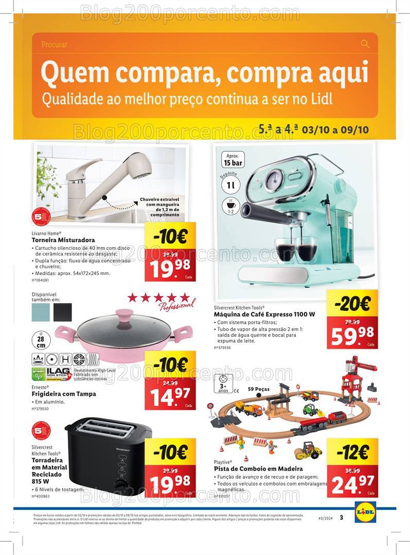 Antevisão Folheto LIDL Extra II Promoções de 3 a 9 outubro