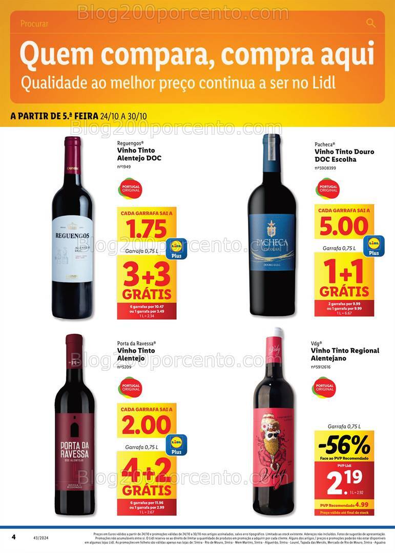 Antevisão Folheto LIDL Extra Rio de Mouro Promoções 24 a 30 outubro