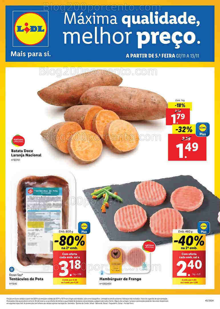 Antevisão Folheto LIDL Extra Seixal Promoções de 7 a 13 novembro