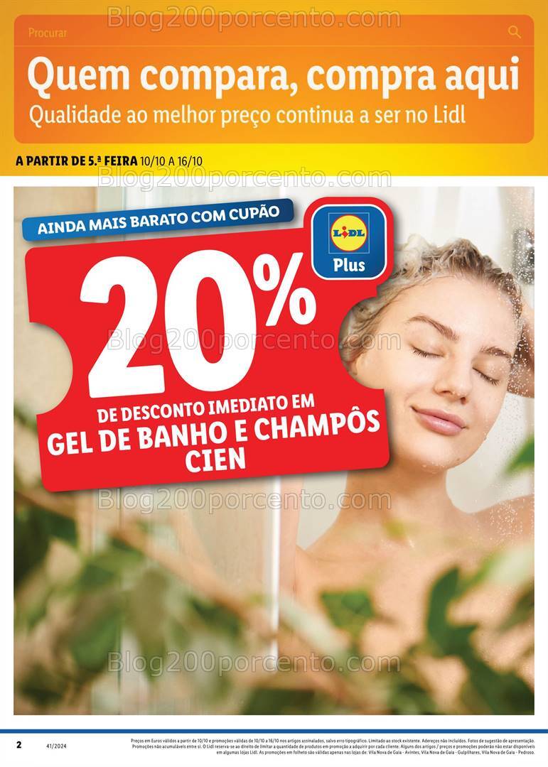 Antevisão Folheto LIDL Extra VNG Promoções de 10 a 16 outubro