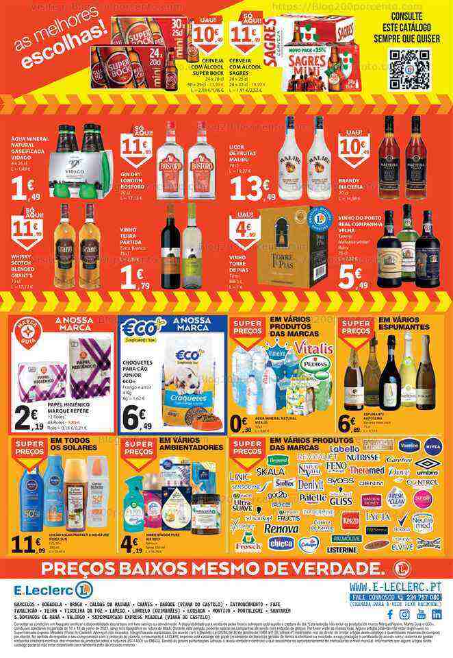 Antevisão Folheto E-LECLERC Promoções Fim de Semana - 16 a 18 junho