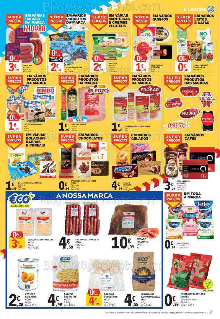 Antevisão Folheto E-LECLERC Promoções Fim de Semana - 4 a 6 agosto