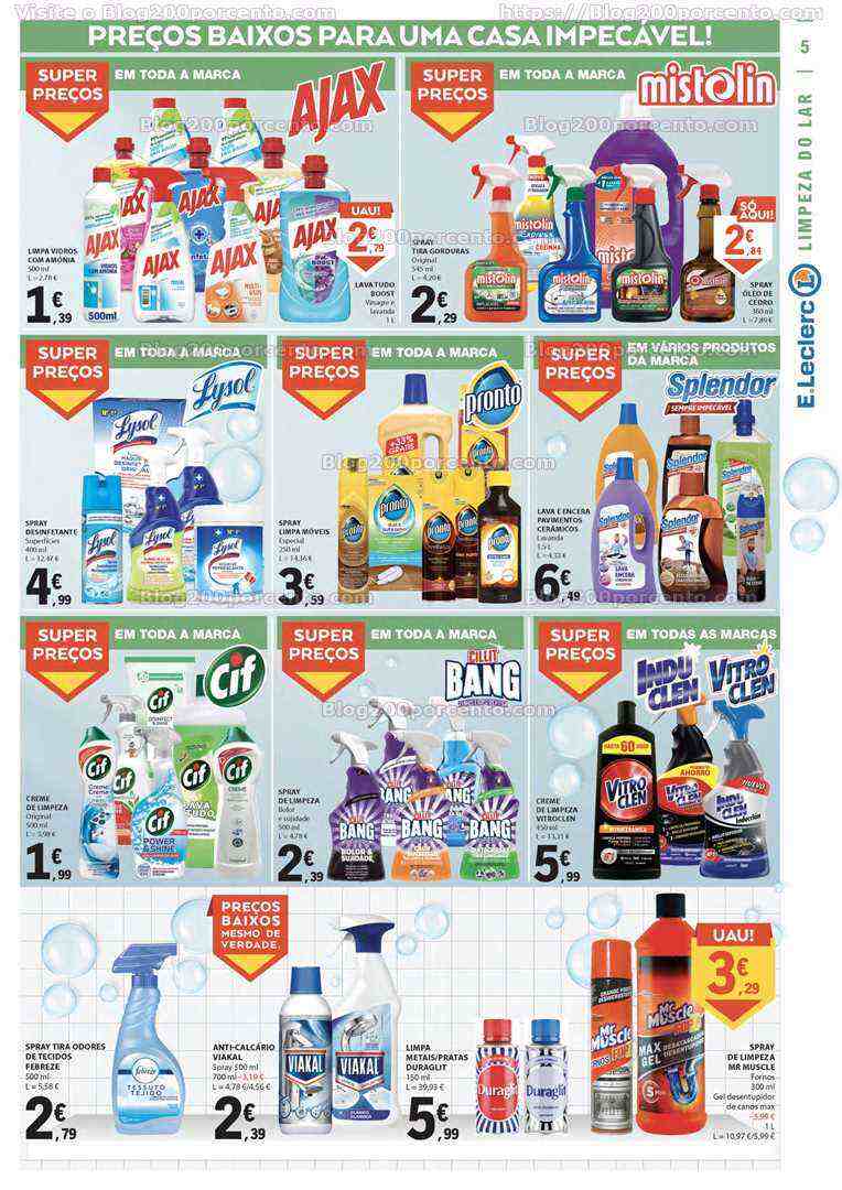 Antevisão Folheto E-LECLERC Especial Bricolage e Limpeza Promoções de 13 a 25 junho