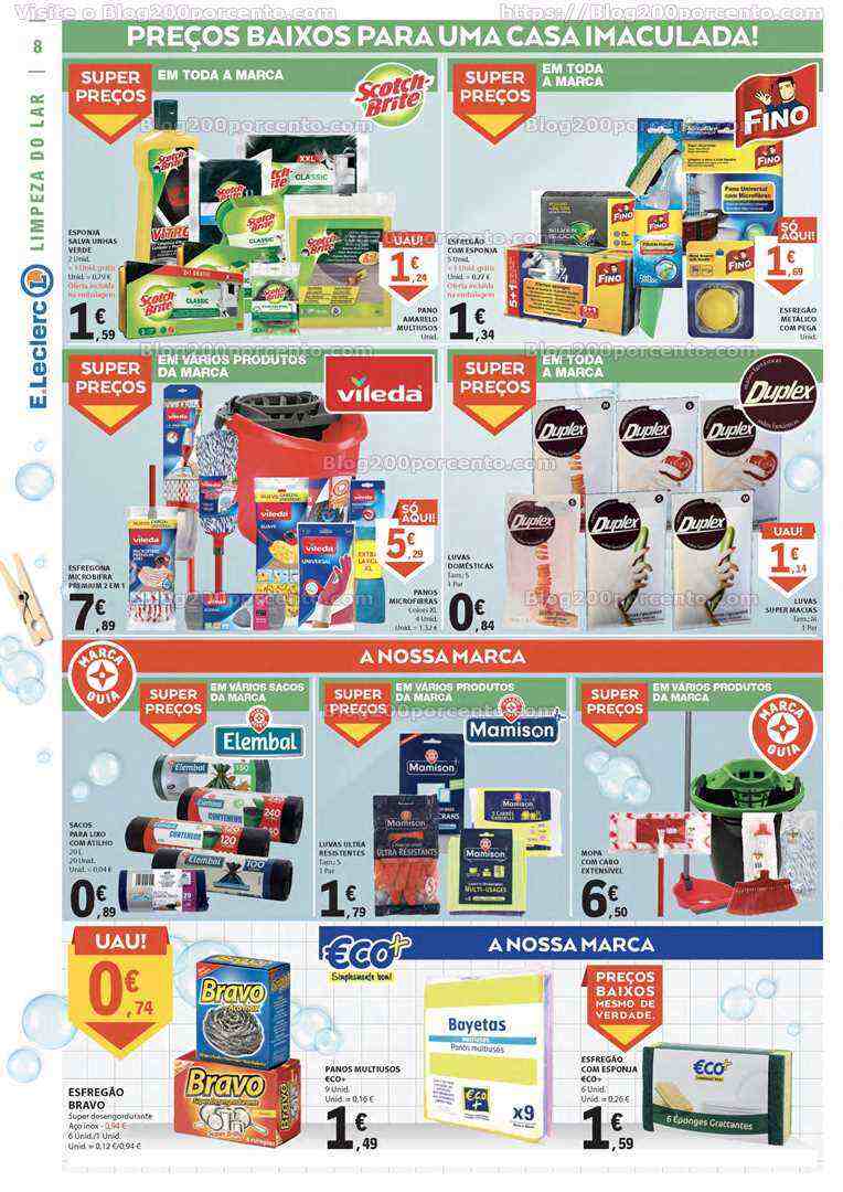 Antevisão Folheto E-LECLERC Especial Bricolage e Limpeza Promoções de 13 a 25 junho