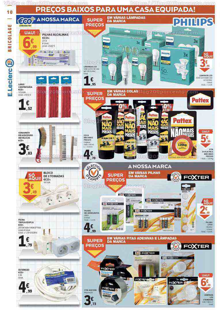 Antevisão Folheto E-LECLERC Especial Bricolage e Limpeza Promoções de 13 a 25 junho