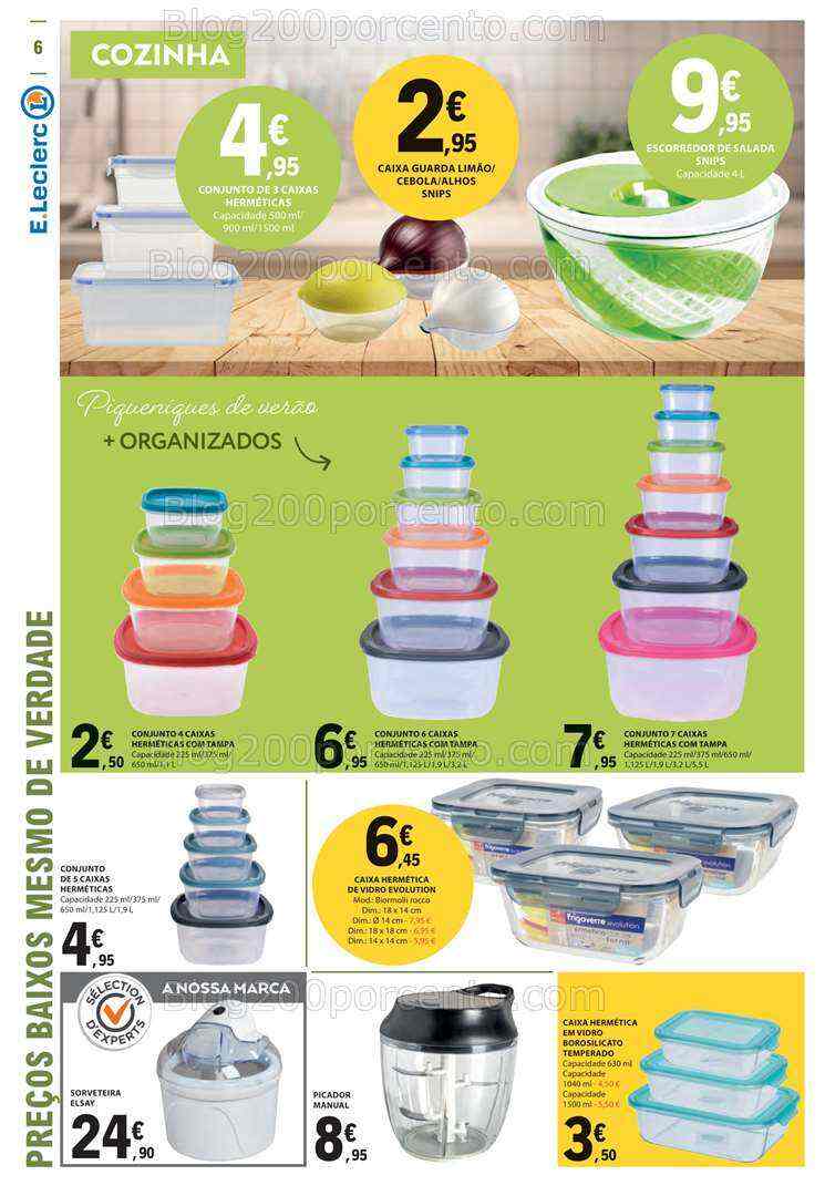 Antevisão Folheto E-LECLERC Bazar Promoções de 3 a 16 agosto