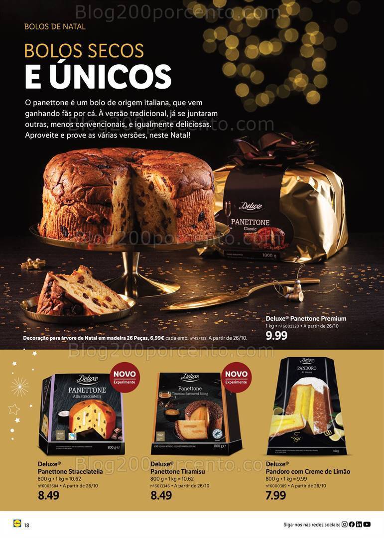 Antevisão Folheto LIDL Natal Promoções a partir de 2 novembro