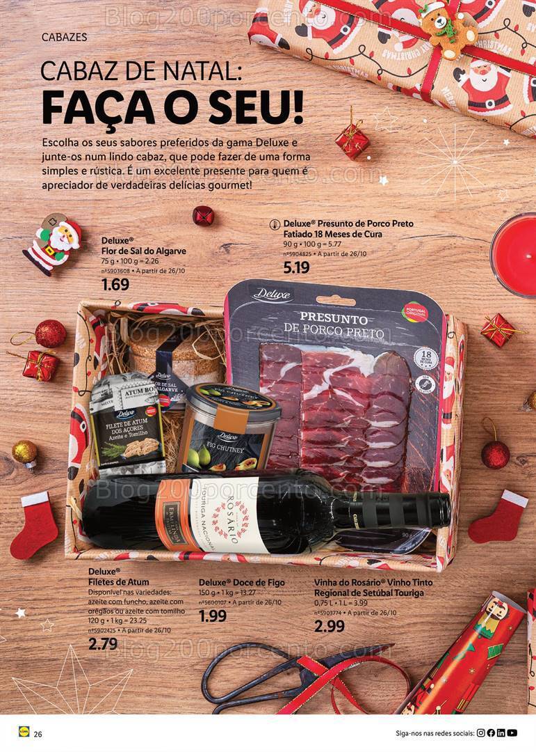 Antevisão Folheto LIDL Natal Promoções a partir de 2 novembro