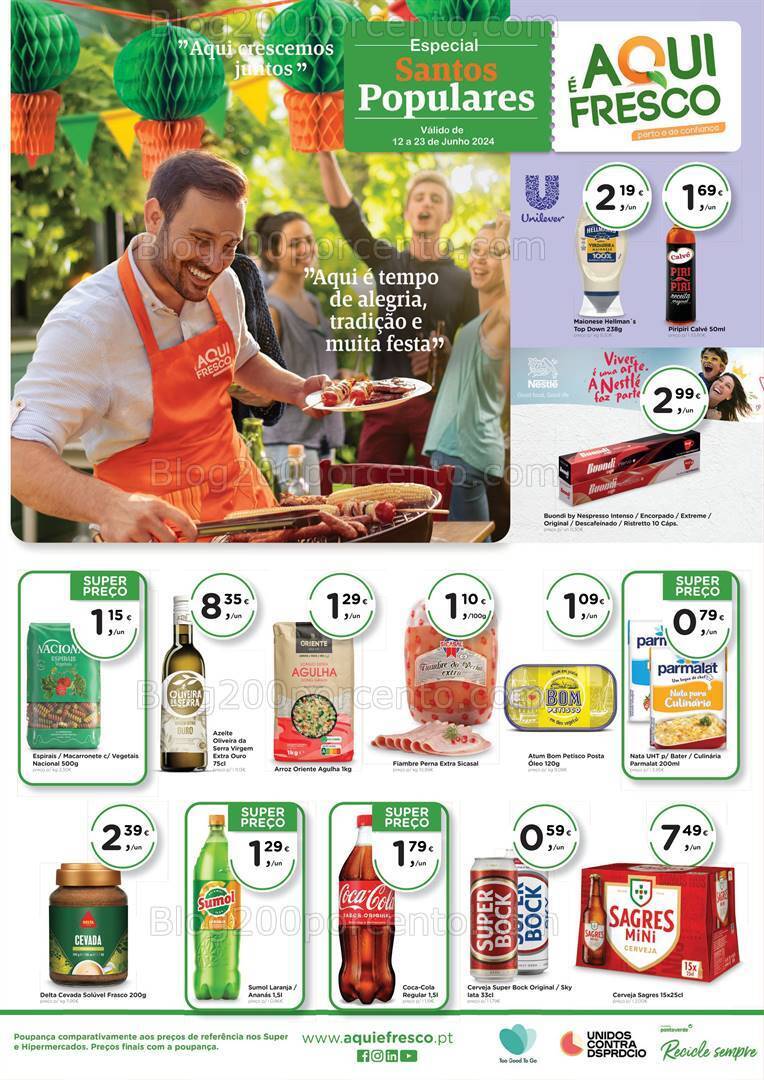 Antevisão Folheto AQUI É FRESCO Promoções de 12 a 23 junho