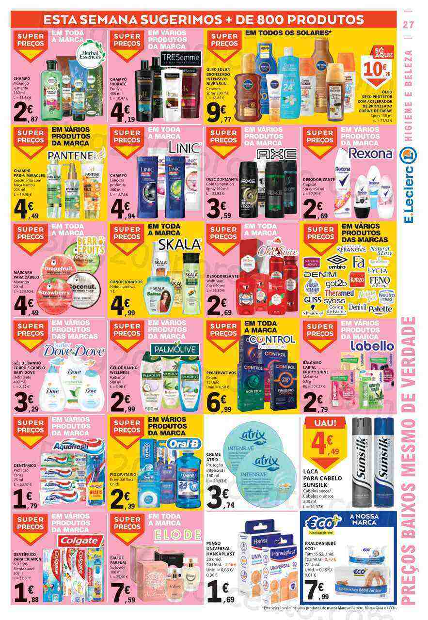 Antevisão Folheto E-LECLERC Promoções de 27 abril a 3 maio