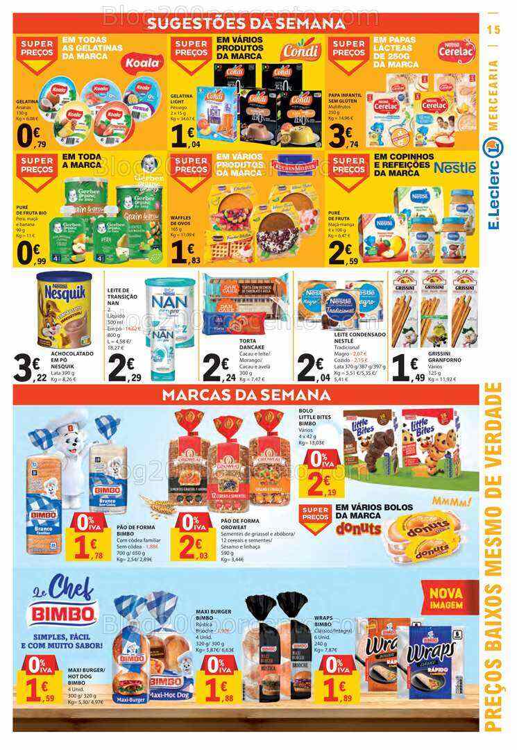 Antevisão Folheto E-LECLERC Promoções de 27 julho a 2 agosto